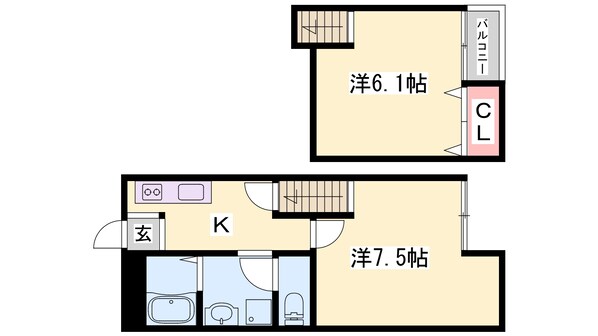 THE　CITY姫路獨協大学前の物件間取画像